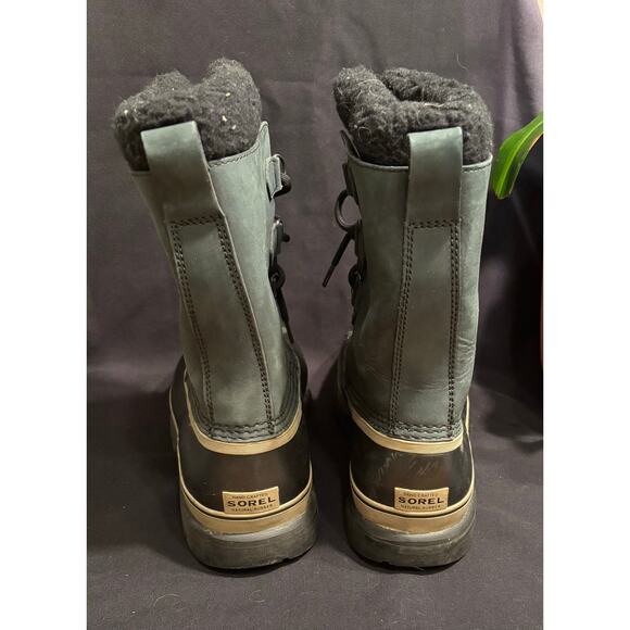 Men's Sorel Caribou Warm Lining Boots Waterproof Nubuck Leather, size 13 - Picture 3 of 5